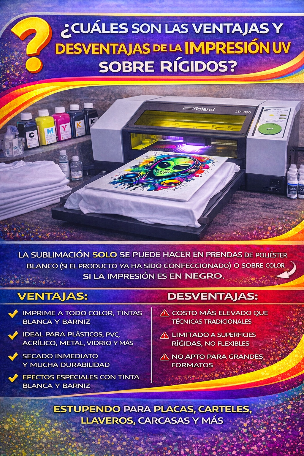 Ventajas y desventajas de la impresión UV